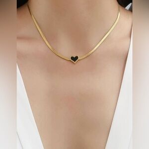 New Elegant Exquisite Clavicular Chain Versatile Heart Stainless Steel Pendant
